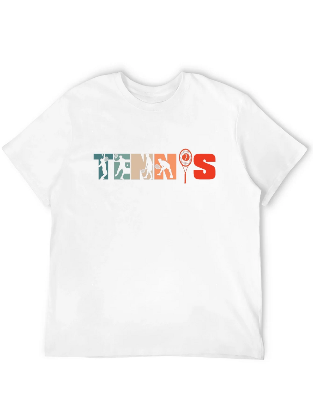 Retro Tennis Graphic Tee - Vintage Style Black T-Shirt product image 11