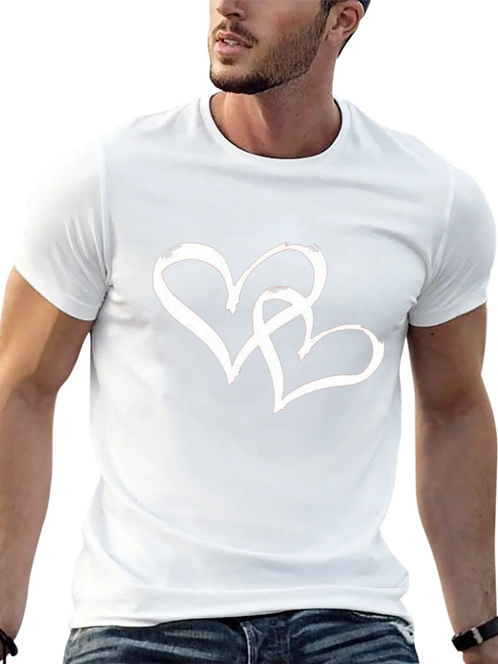 Heart Intertwined Graphic T-Shirt - Black product image 12