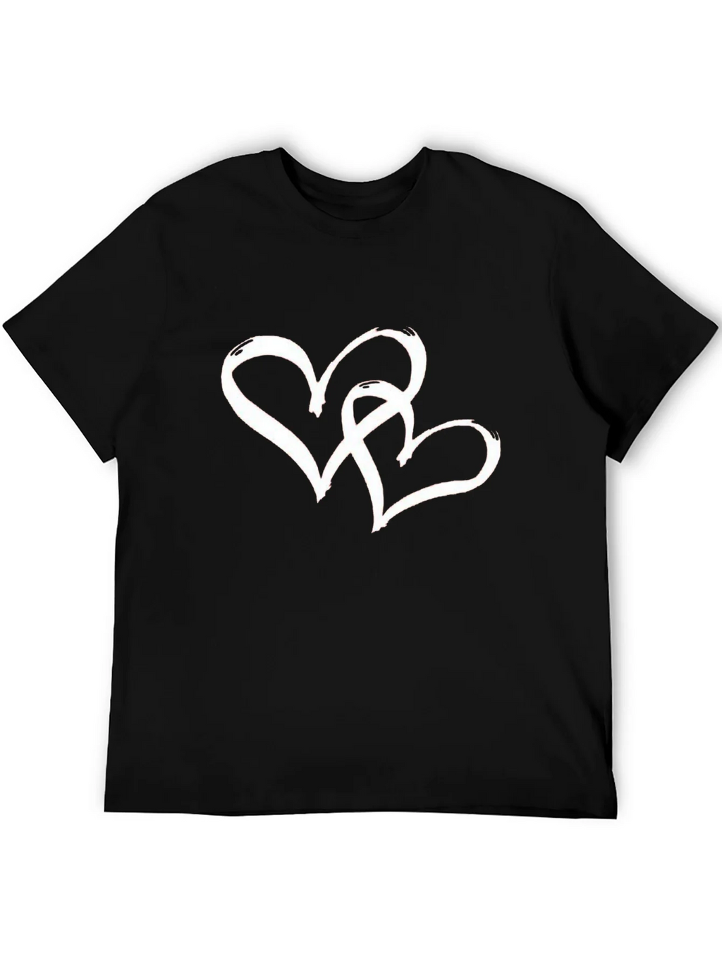 Heart Intertwined Graphic T-Shirt - Black product image 5