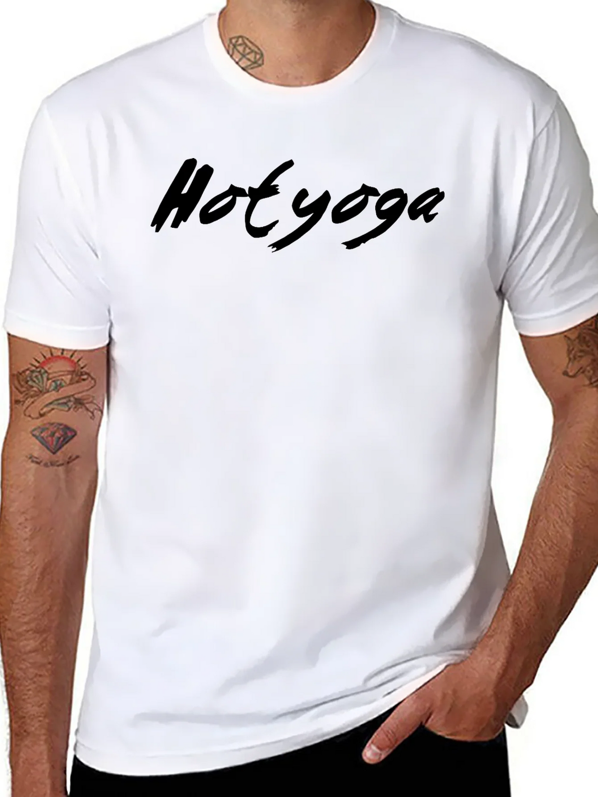 Hot Yoga Black T-Shirt for Men product image 7