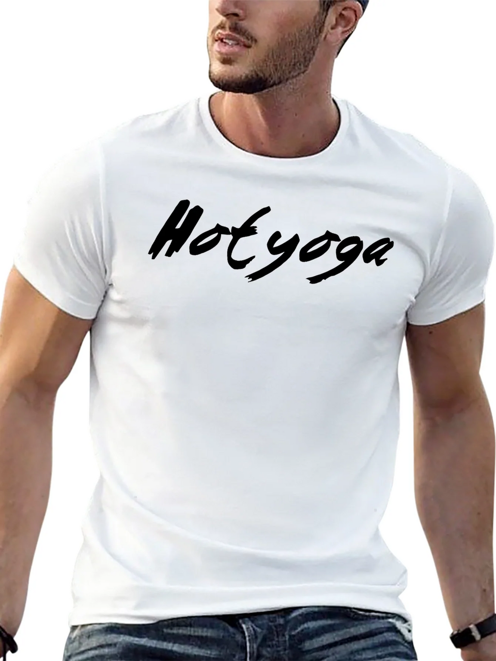 Hot Yoga Black T-Shirt for Men product image 9