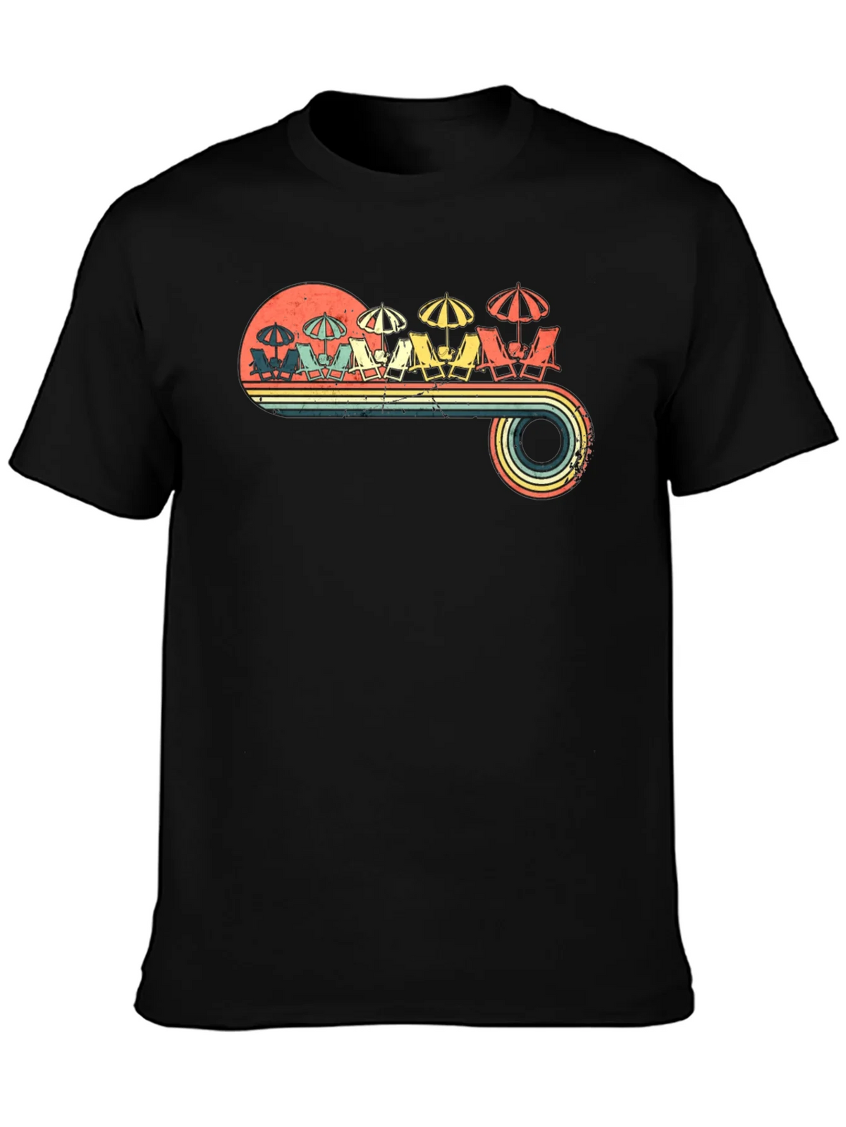 Retro Beach Scene T-Shirt product image 3