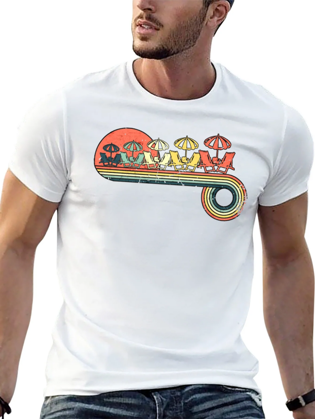 Retro Beach Scene T-Shirt product image 12