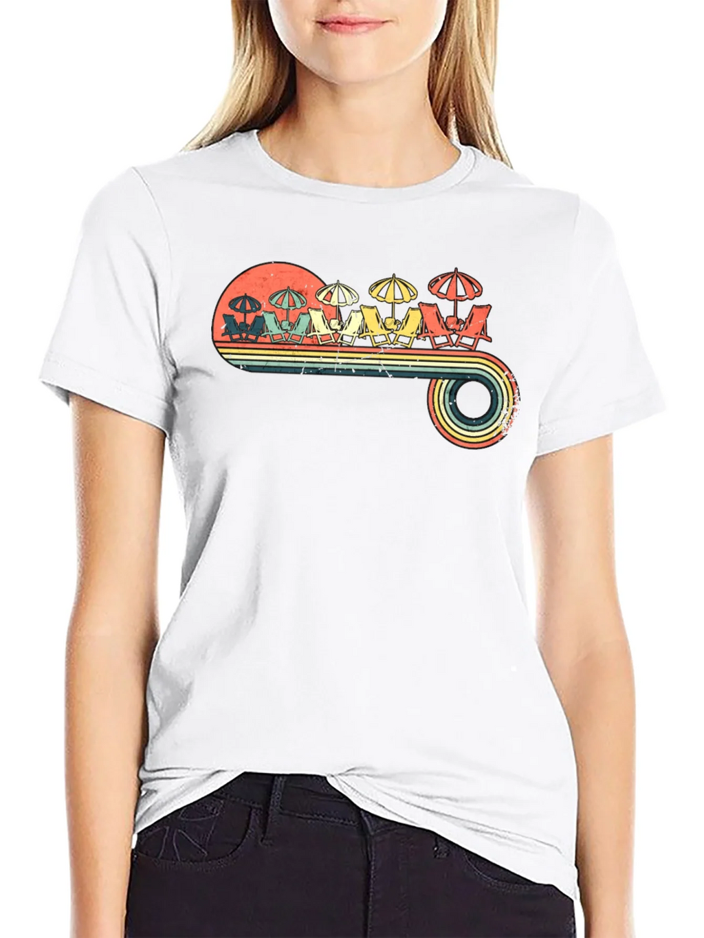 Retro Beach Scene T-Shirt product image 8