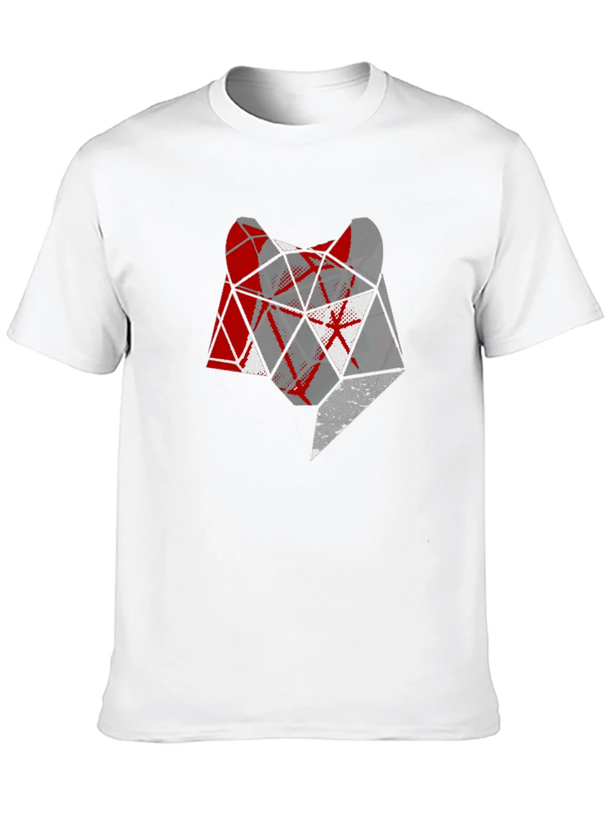 Geometric Wolf Head Graphic Tee product image 9
