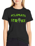 Climate Strike Tree T-Shirt - Green Print product image 1
