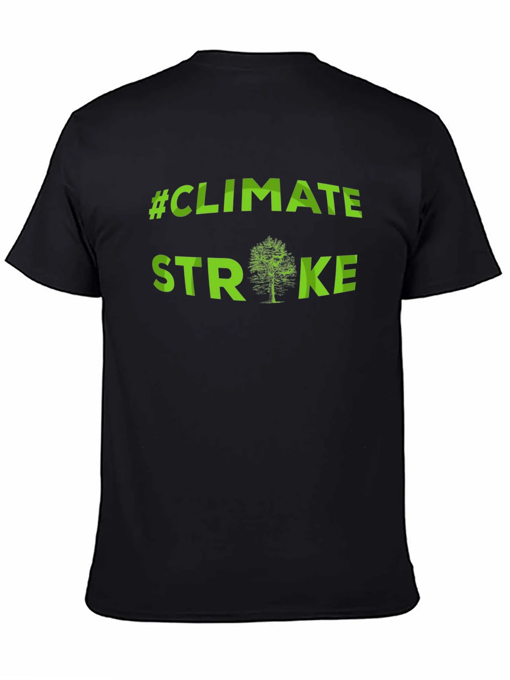 Climate Strike Tree T-Shirt - Green Print product image 2