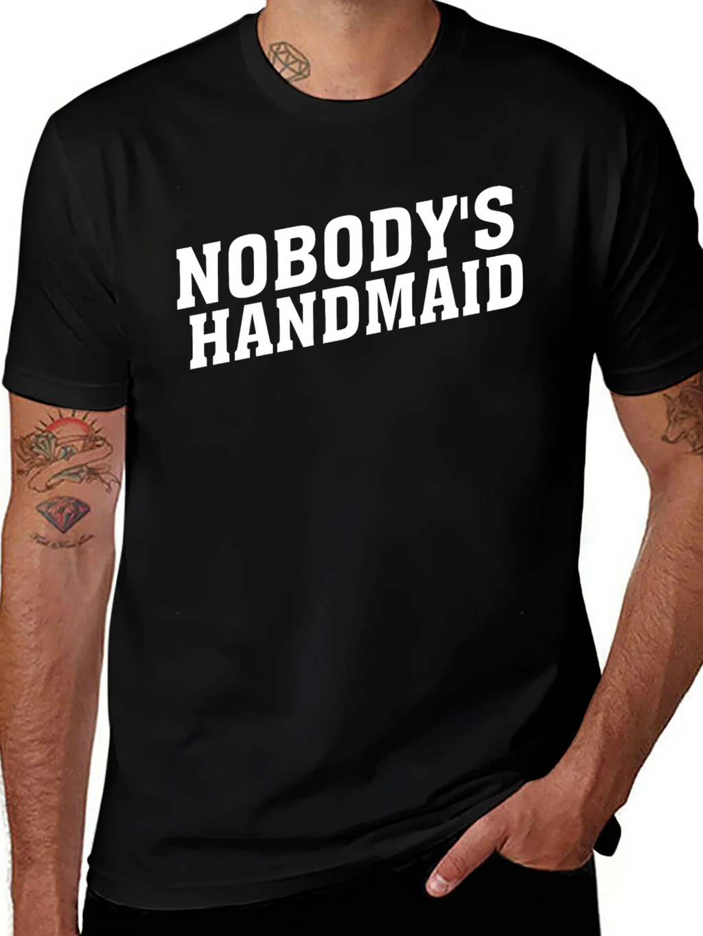Nobodys Handmaid Black Graphic T-Shirt product image 1