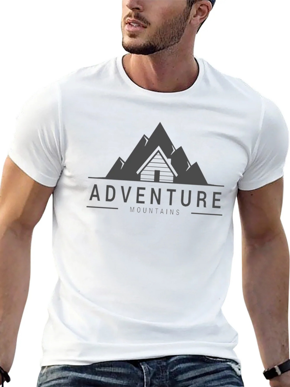 Adventure Mountains Graphic Tee - Black product image 7
