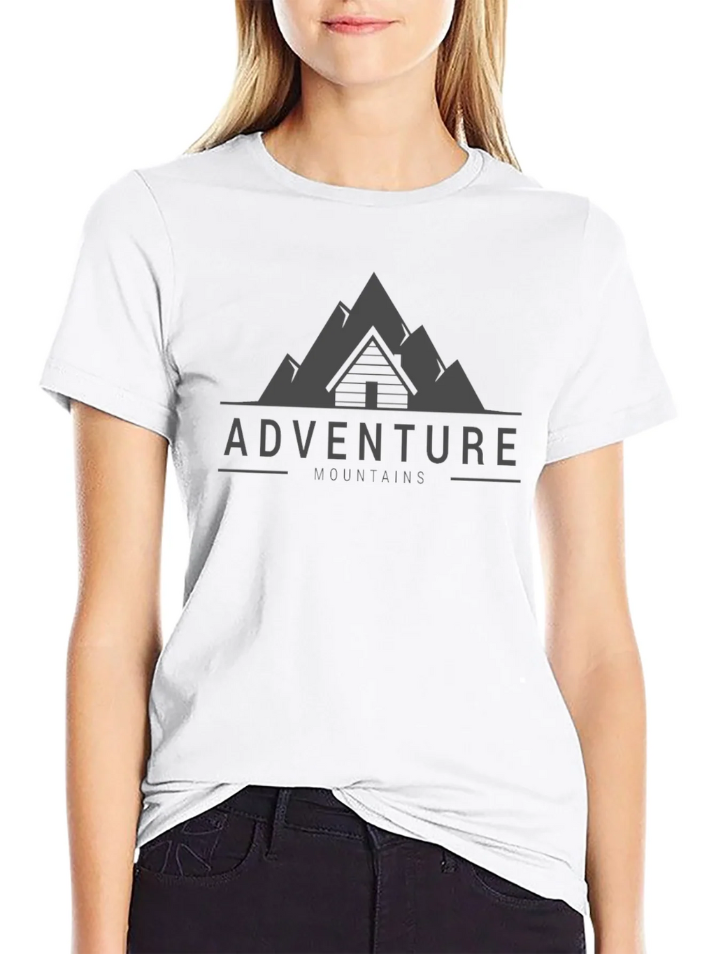 Adventure Mountains Graphic Tee - Black product image 5