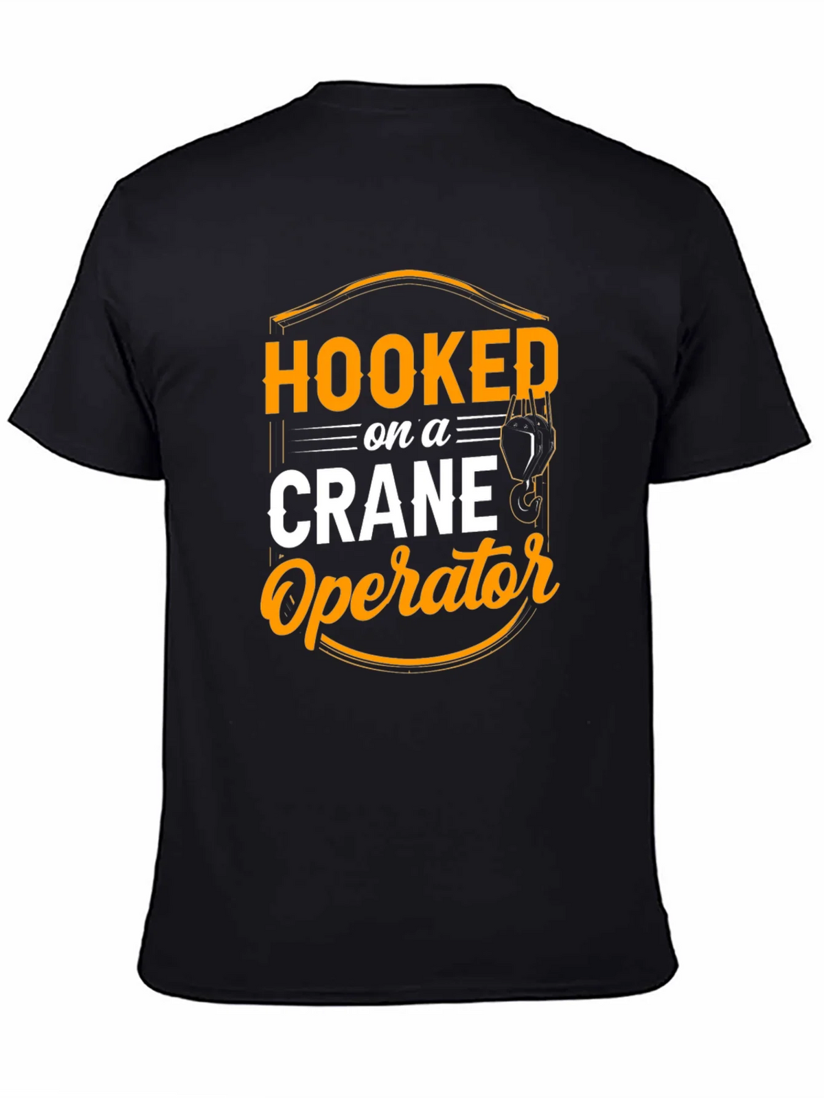Hooked on Crane Operator T-Shirt - Black product image 4