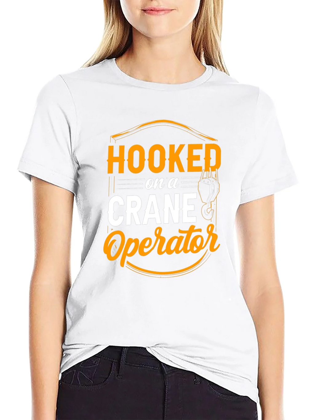Hooked on Crane Operator T-Shirt - Black product image 8