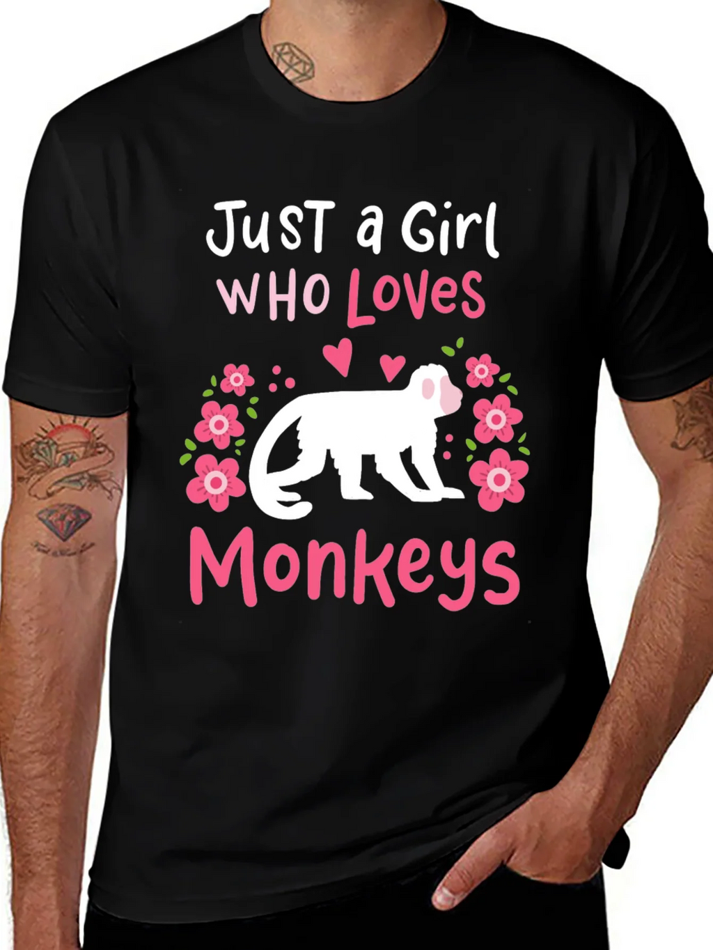 Just A Girl Who Loves Monkeys T-Shirt product image 1