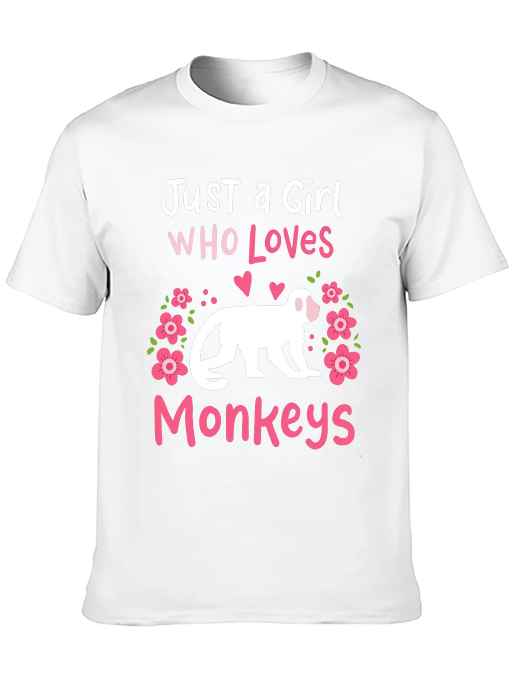 Just A Girl Who Loves Monkeys T-Shirt product image 8