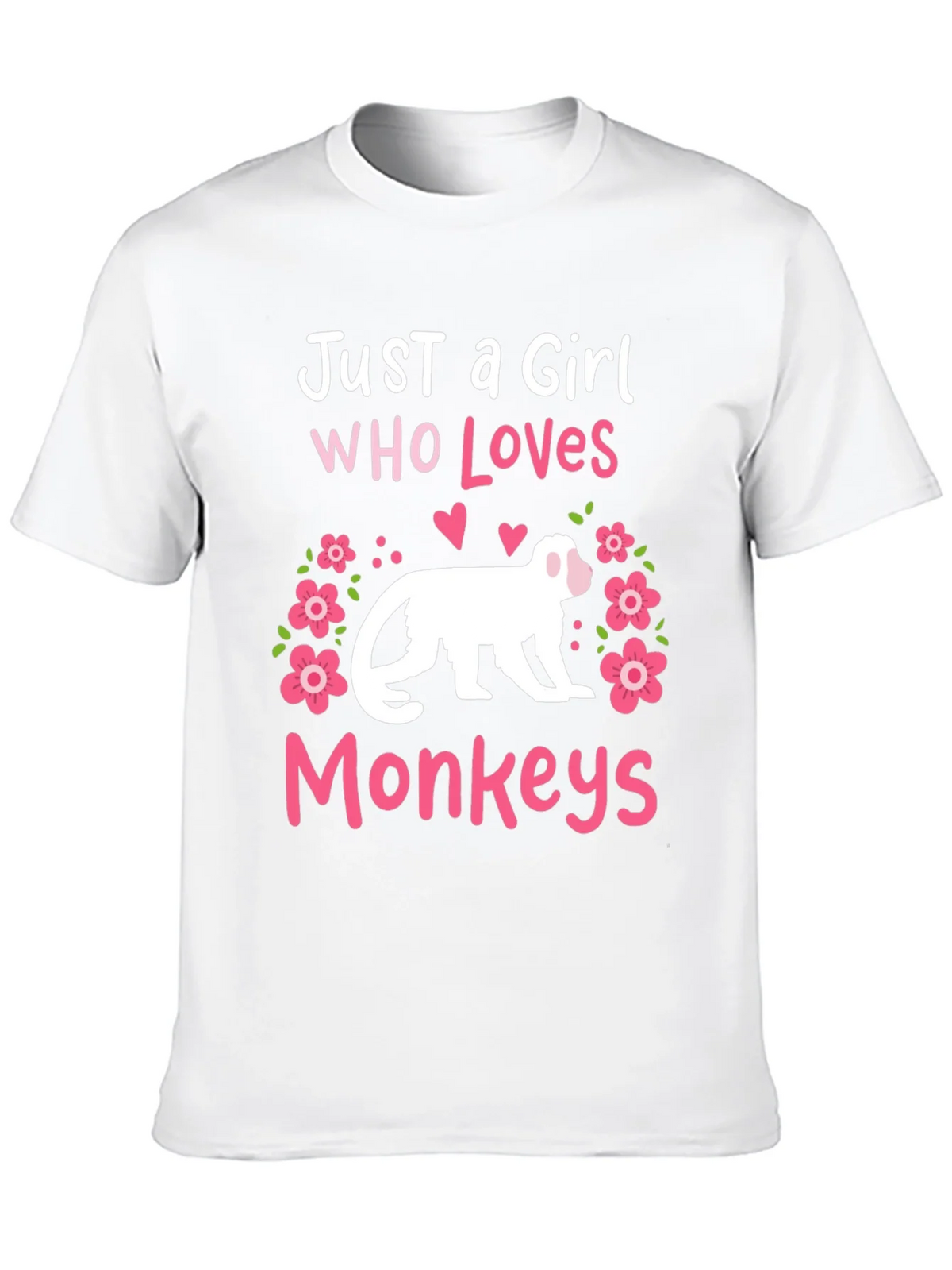 Just A Girl Who Loves Monkeys T-Shirt product image 8