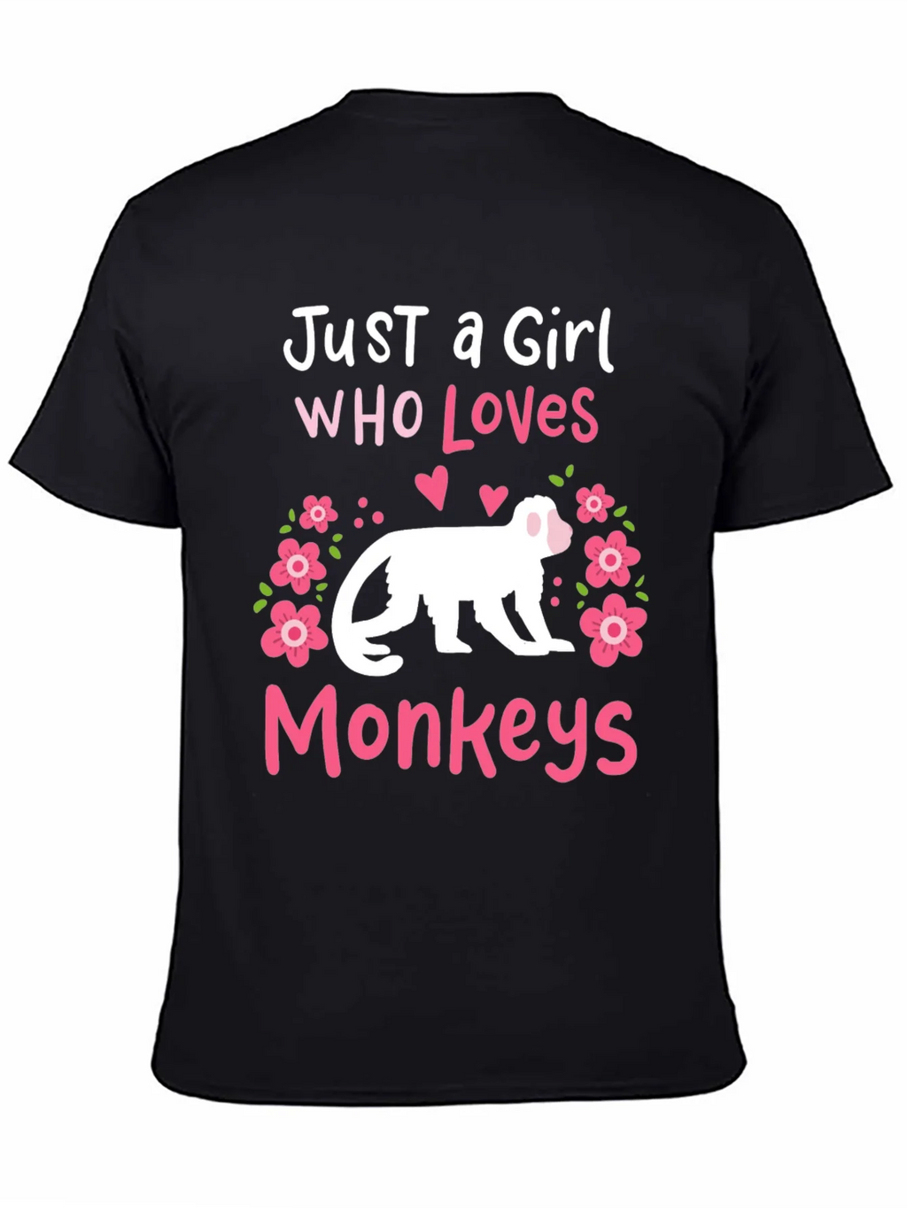 Just A Girl Who Loves Monkeys T-Shirt product image 4