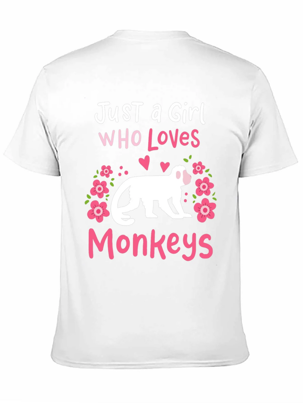 Just A Girl Who Loves Monkeys T-Shirt product image 9