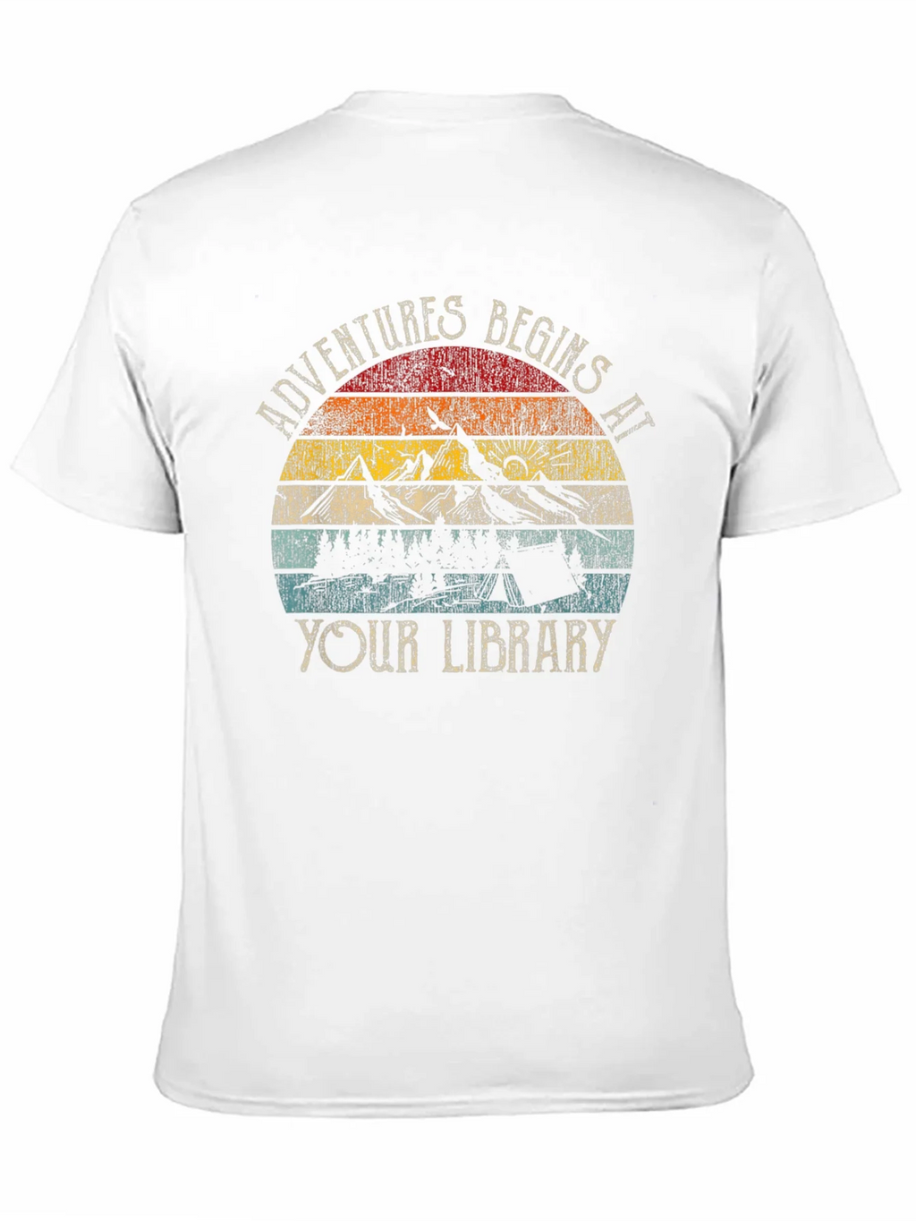 Adventure Begins at Your Library Graphic Tee product image 10