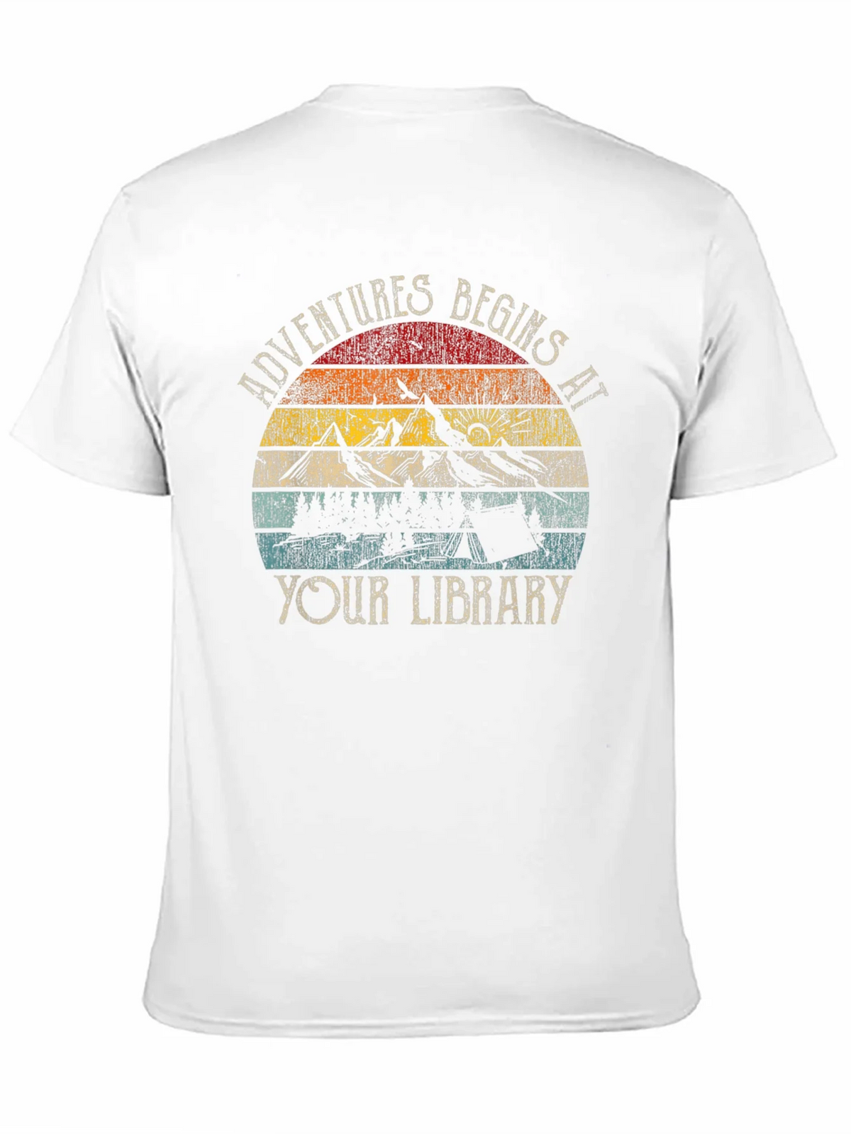 Adventure Begins at Your Library Graphic Tee product image 10