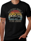 Adventure Begins at Your Library Graphic Tee product image 1