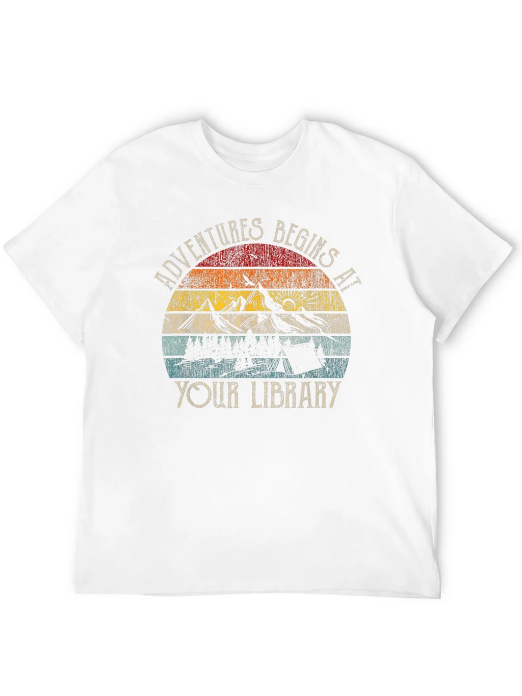 Adventure Begins at Your Library Graphic Tee product image 11