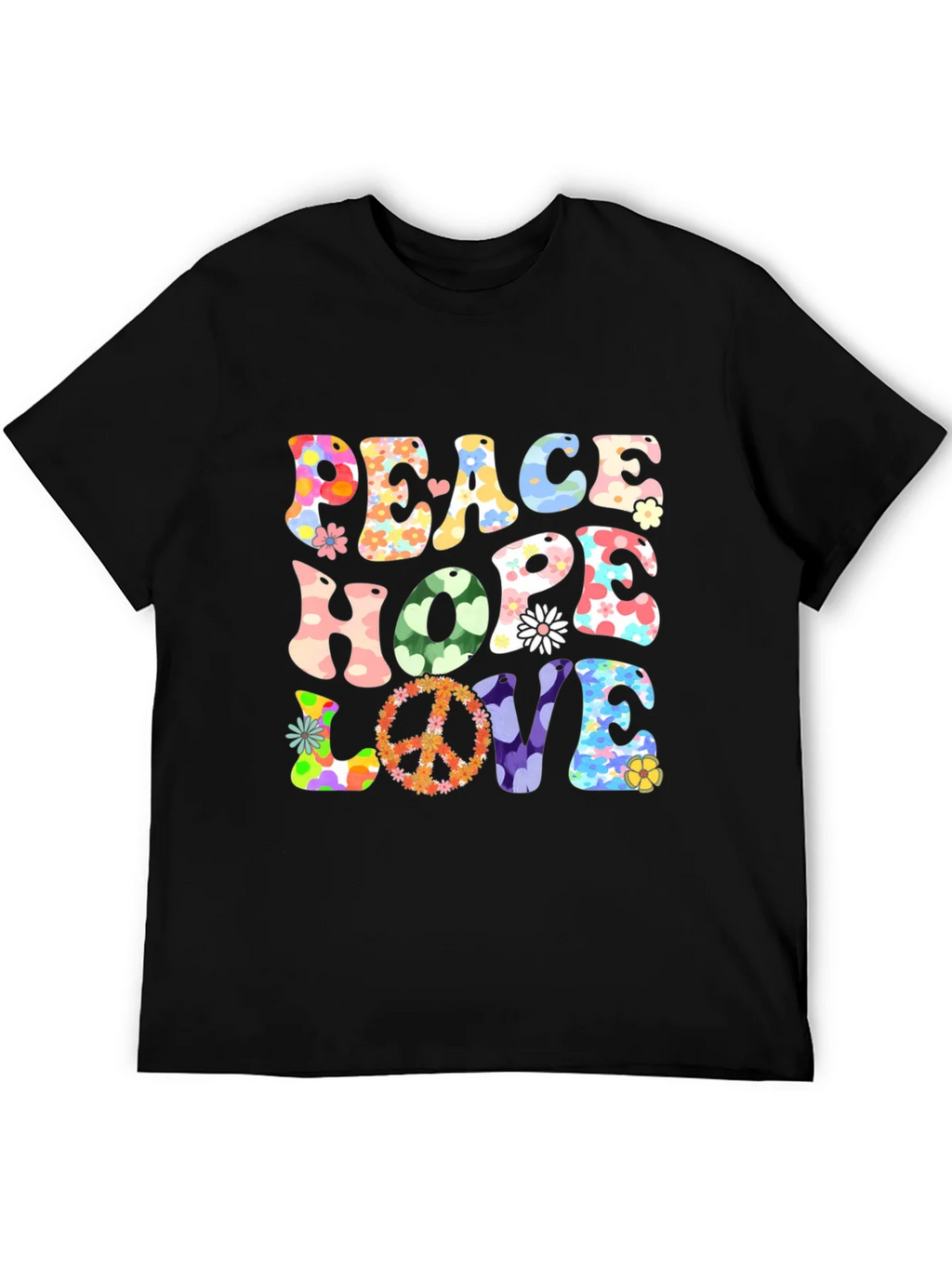 Peace Hope Love Graphic T-Shirt product image 5
