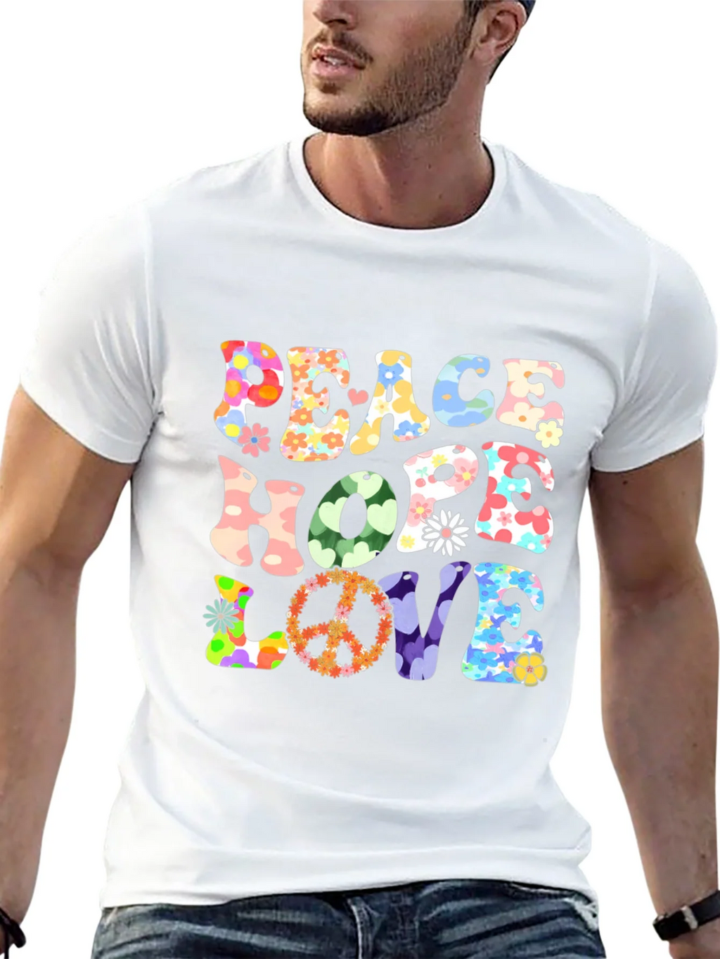 Peace Hope Love Graphic T-Shirt product image 12