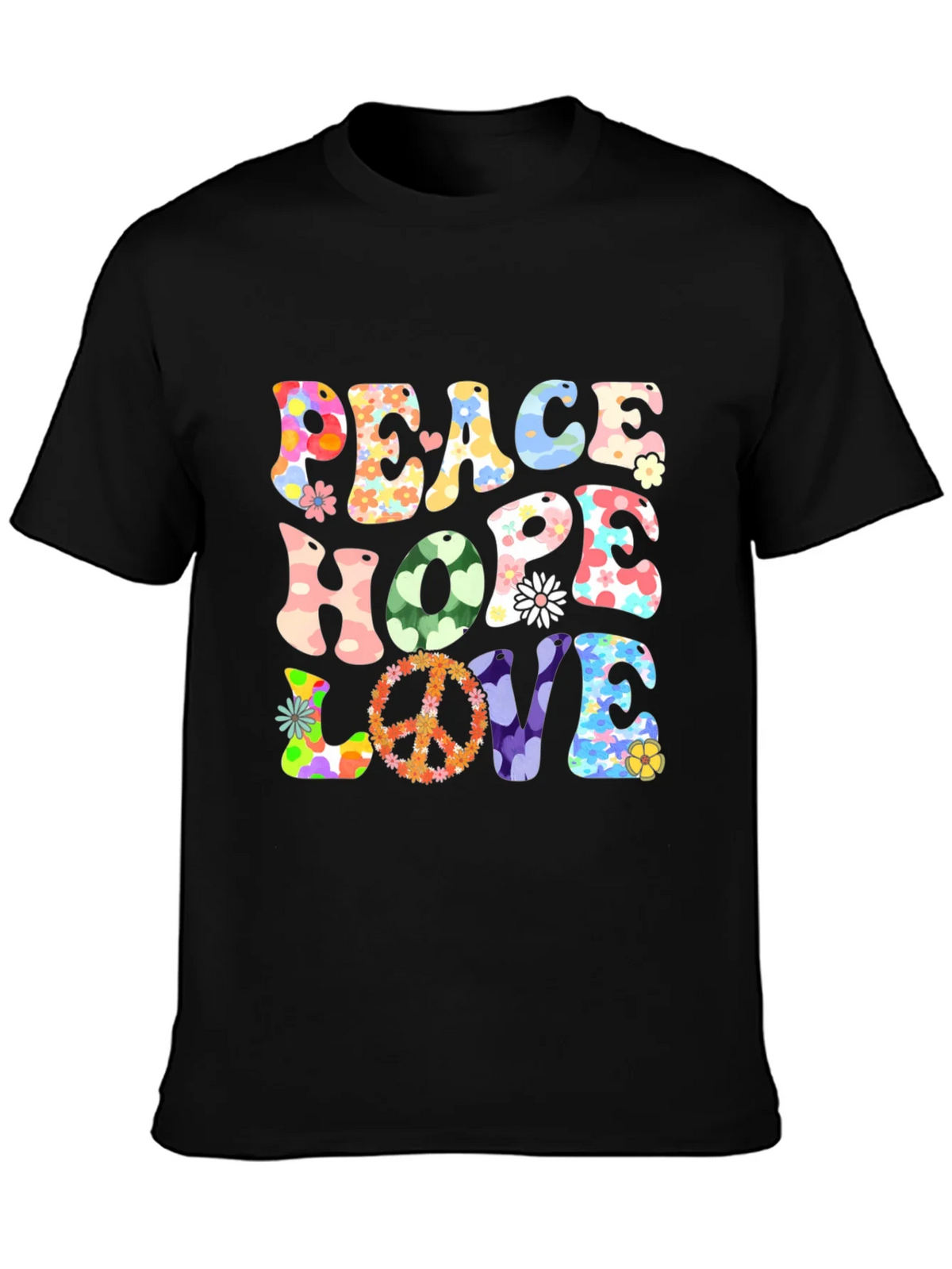 Peace Hope Love Graphic T-Shirt product image 3