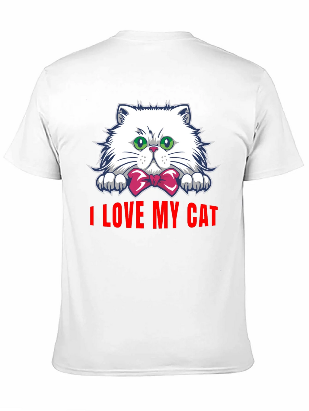 I Love My Cat Graphic Tee - Black Cotton T-Shirt product image 10