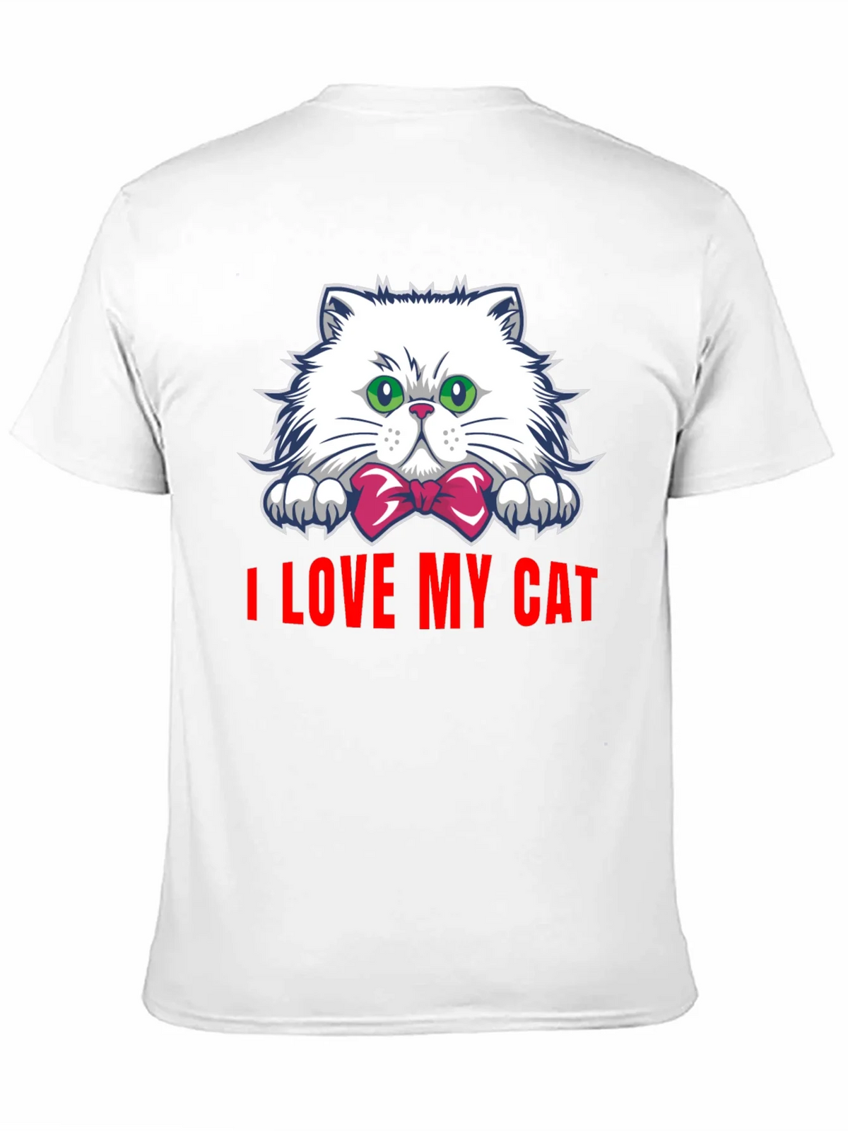 I Love My Cat Graphic Tee - Black Cotton T-Shirt product image 10
