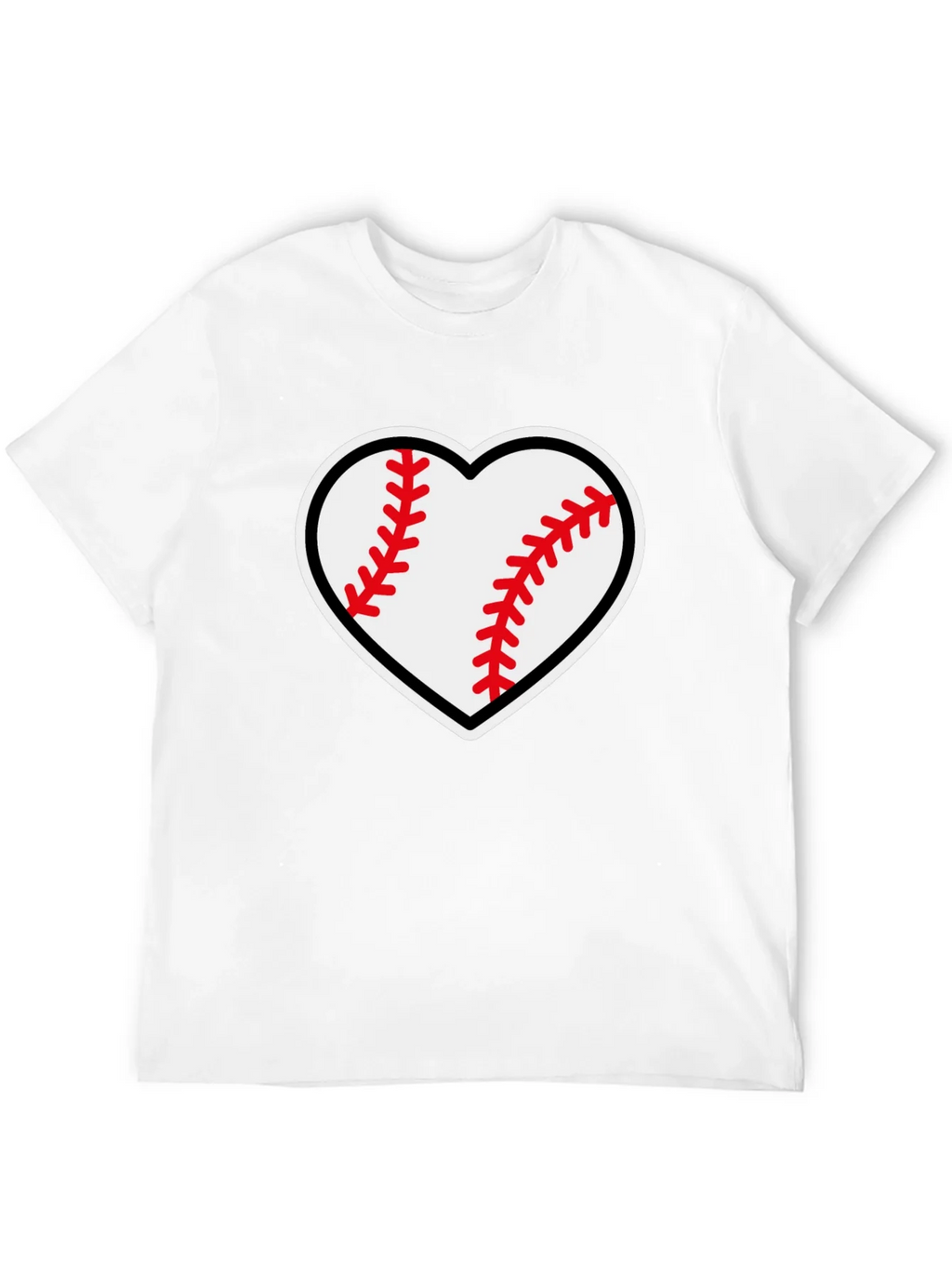 Baseball Heart Graphic Tee - Black T-Shirt product image 11