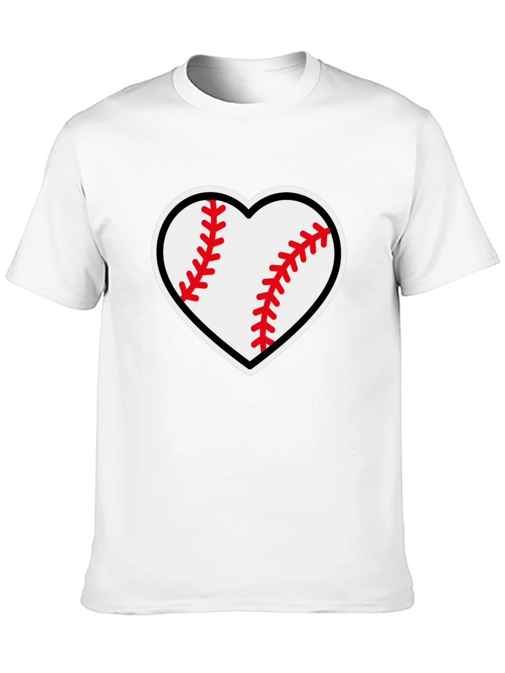 Baseball Heart Graphic Tee - Black T-Shirt product image 9