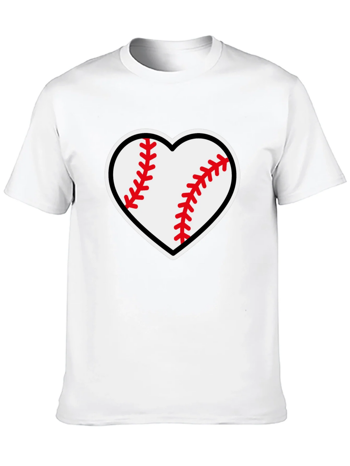 Baseball Heart Graphic Tee - Black T-Shirt product image 9