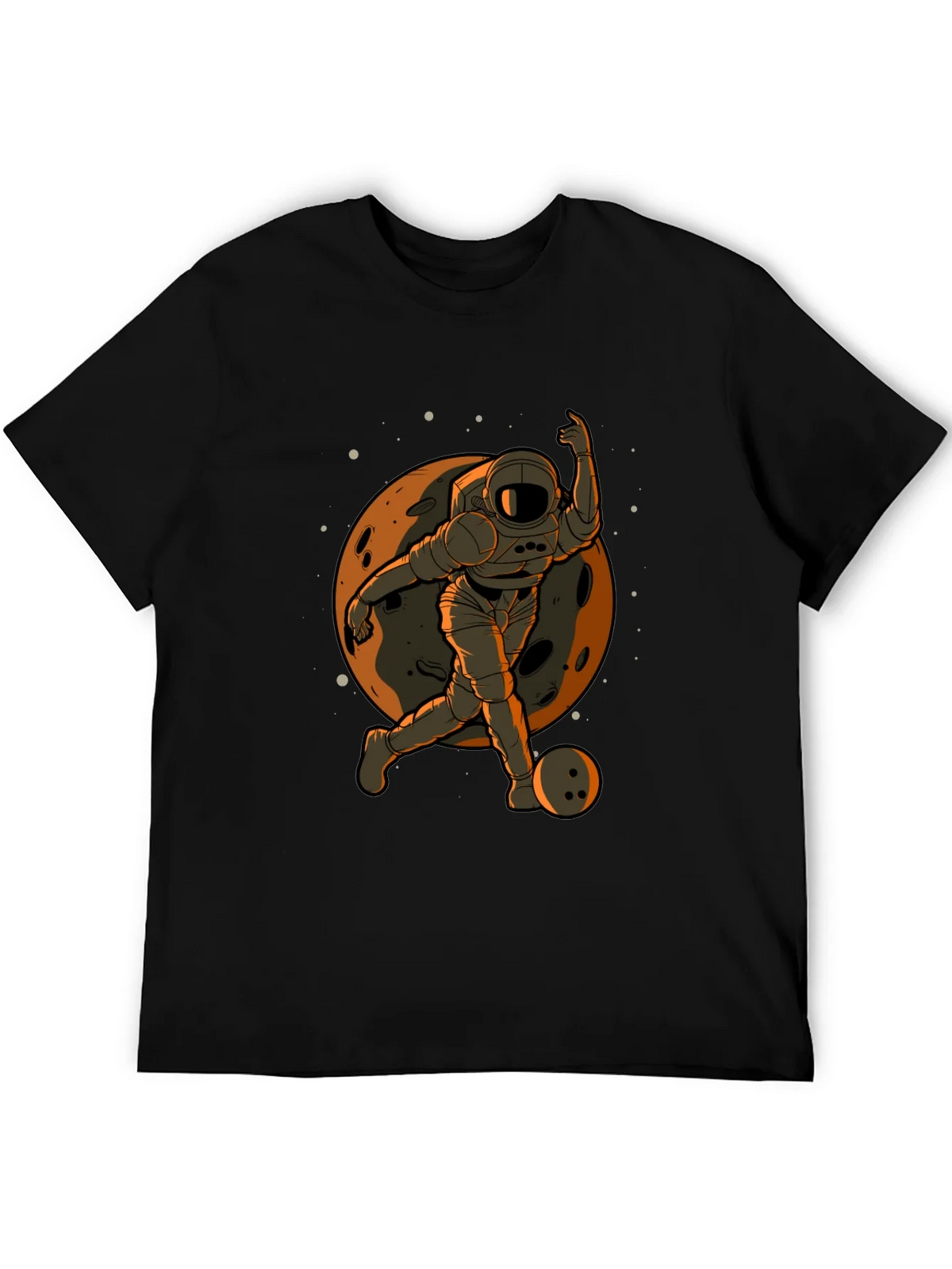 Astronaut Bowling T-Shirt - Space Themed Apparel product image 5