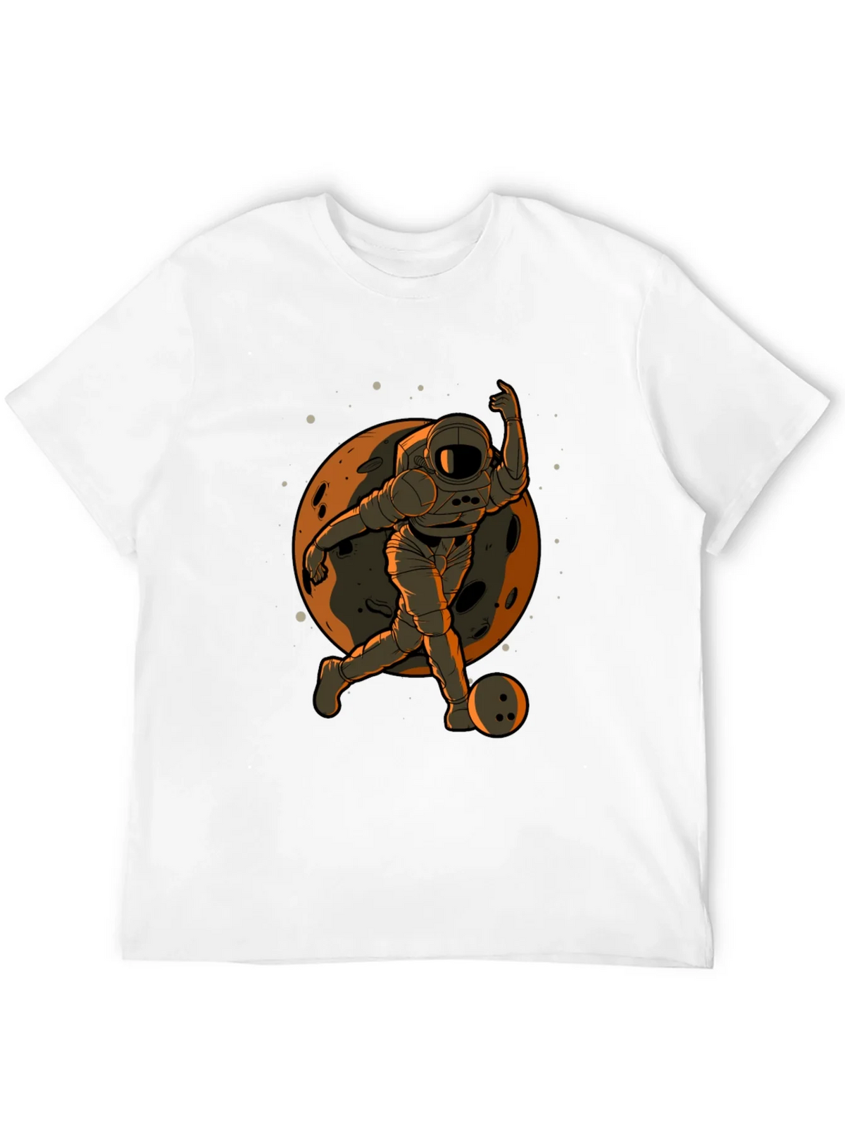 Astronaut Bowling T-Shirt - Space Themed Apparel product image 9