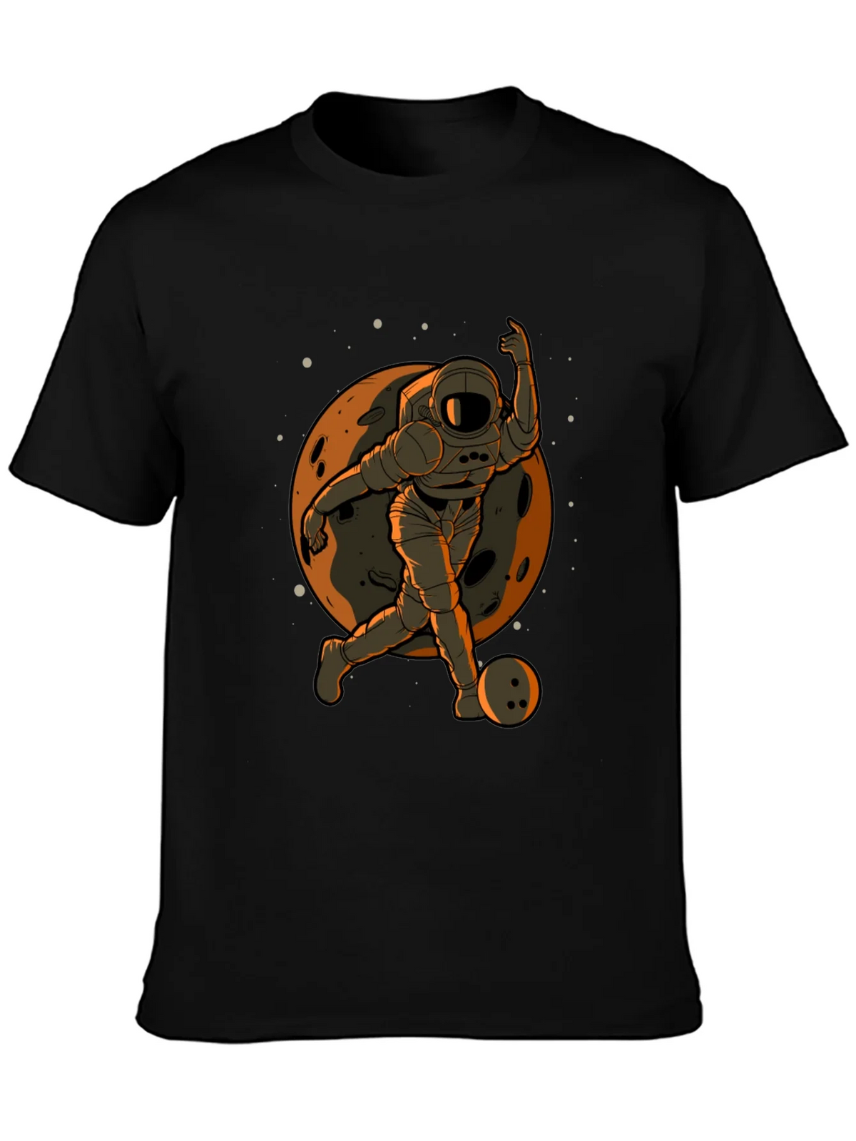 Astronaut Bowling T-Shirt - Space Themed Apparel product image 3