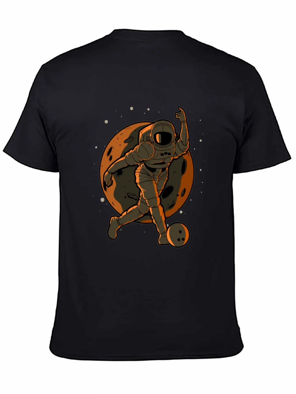 Astronaut Bowling T-Shirt - Space Themed Apparel product image 4