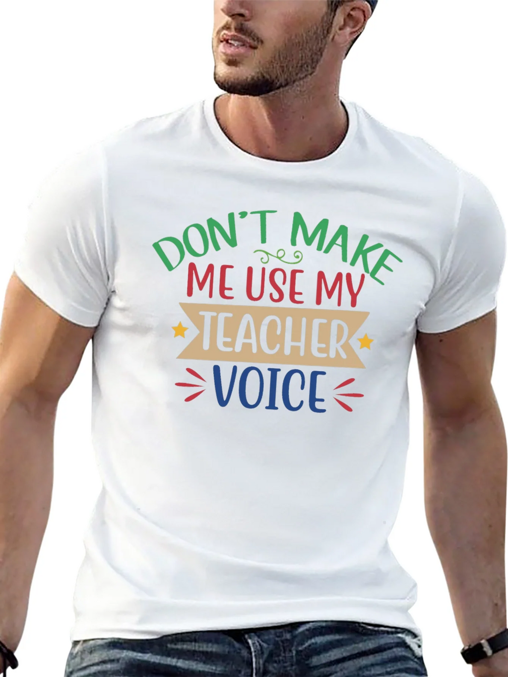 Funny Teacher Voice T-Shirt product image 10