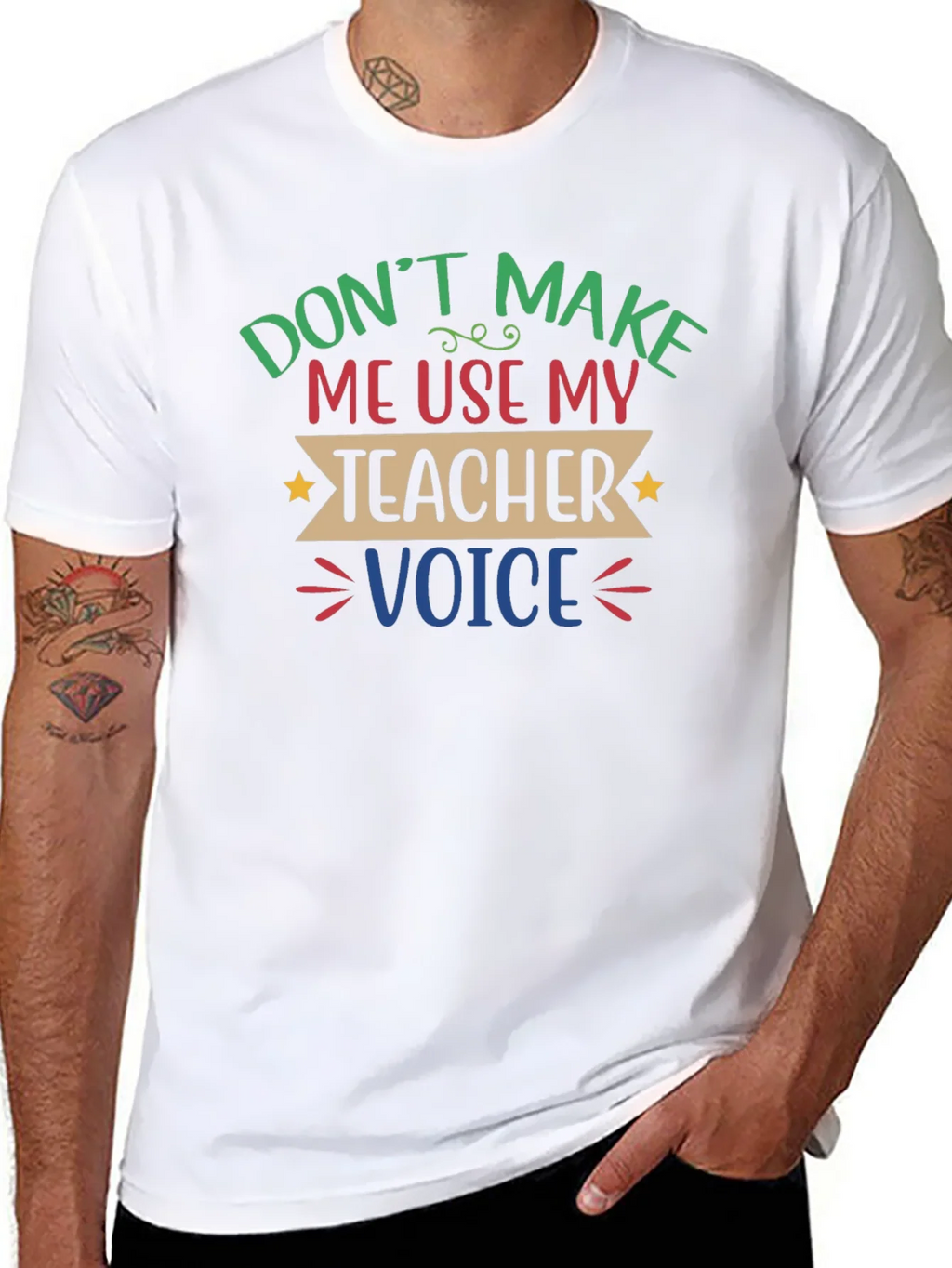Funny Teacher Voice T-Shirt product image 7