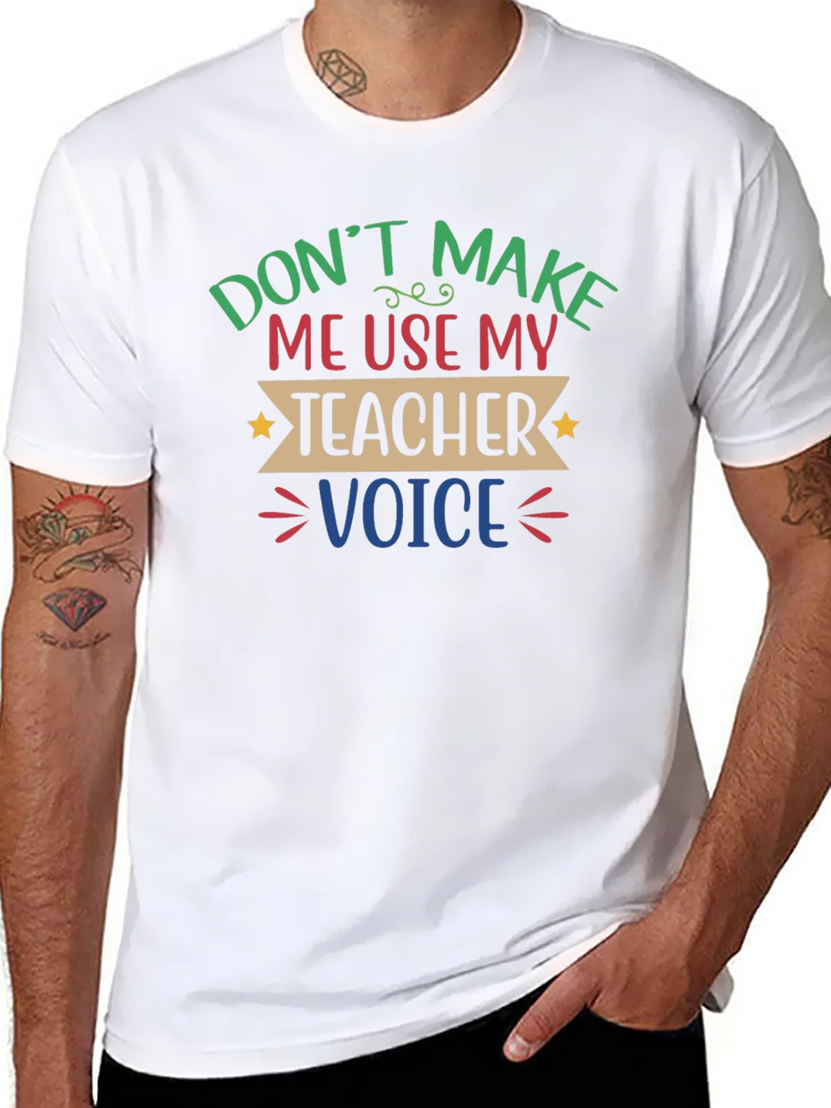 Funny Teacher Voice T-Shirt product image 7