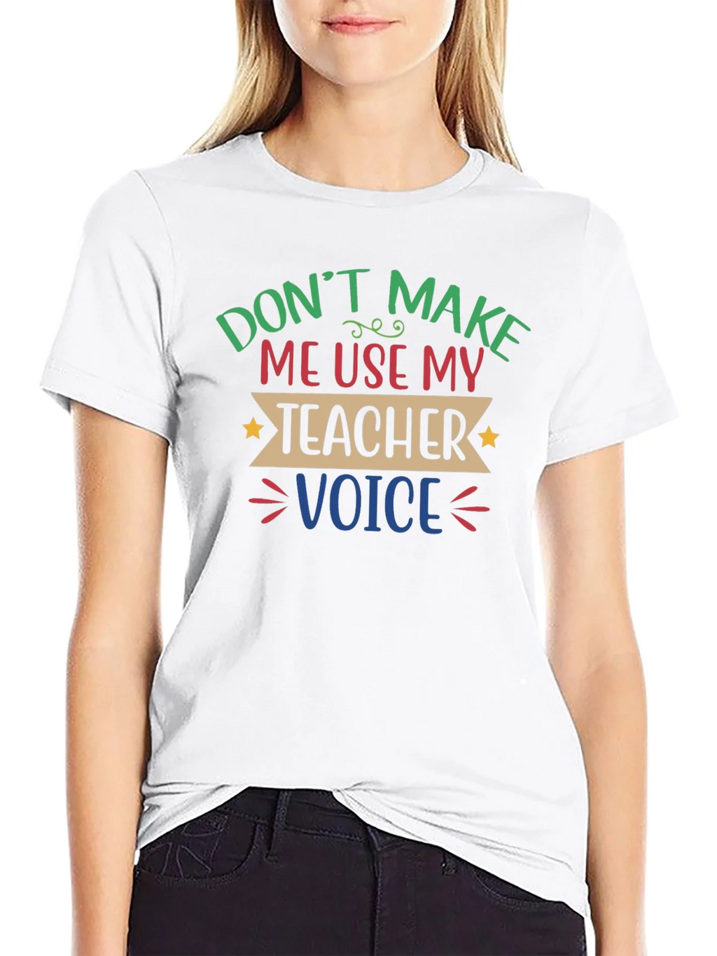 Funny Teacher Voice T-Shirt product image 8