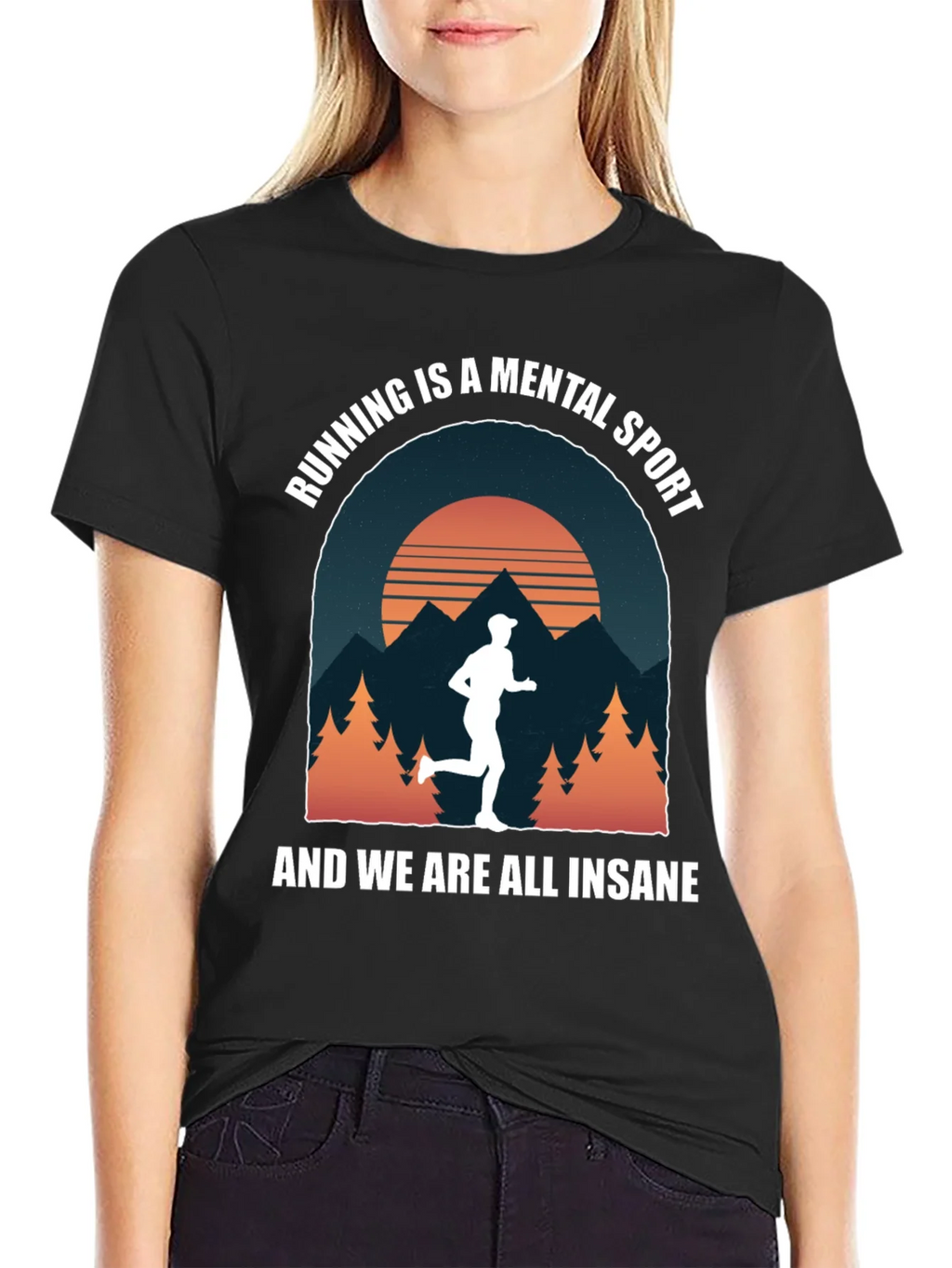 Running is a Mental Sport Graphic T-Shirt product image 2