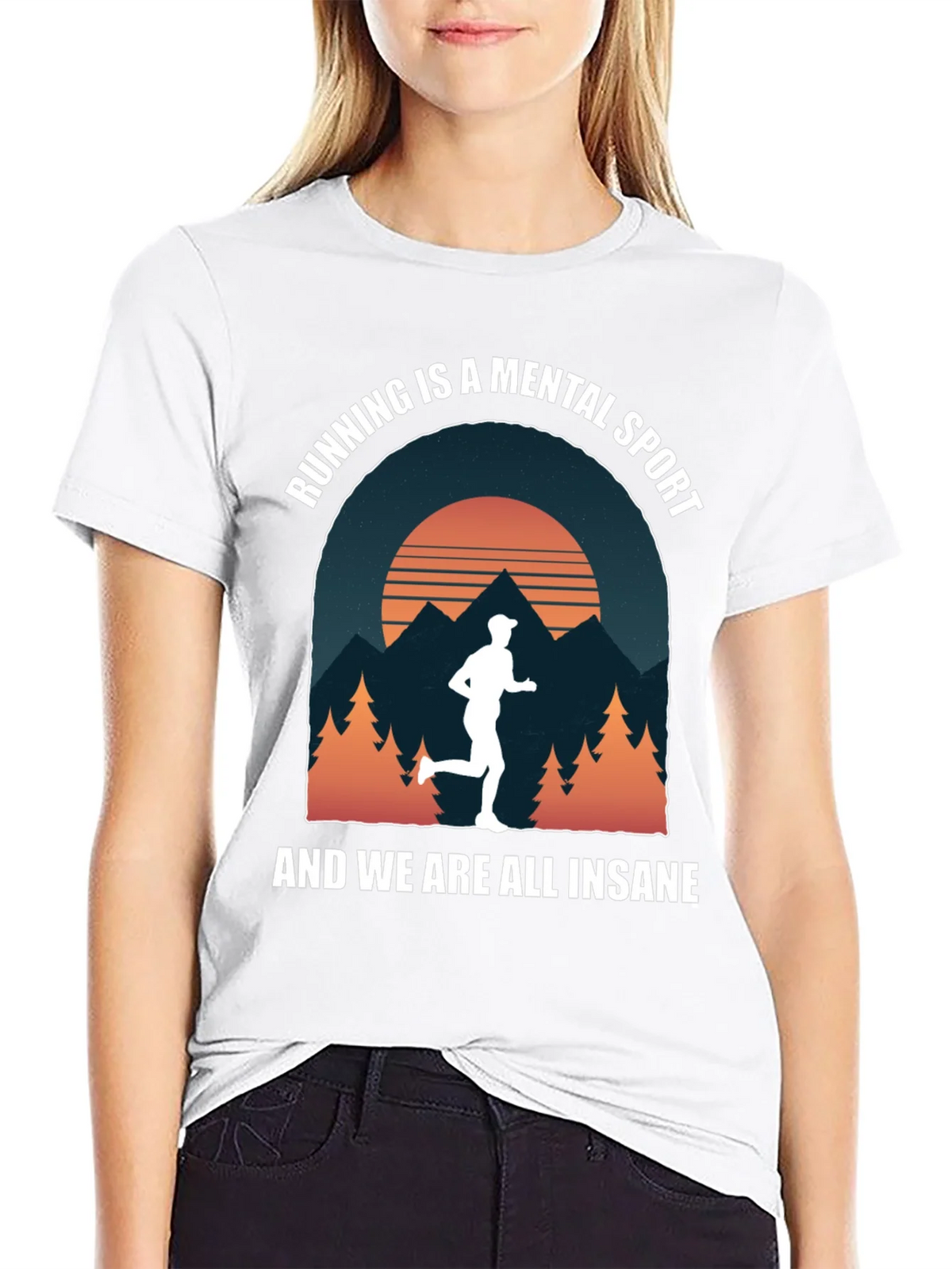 Running is a Mental Sport Graphic T-Shirt product image 8