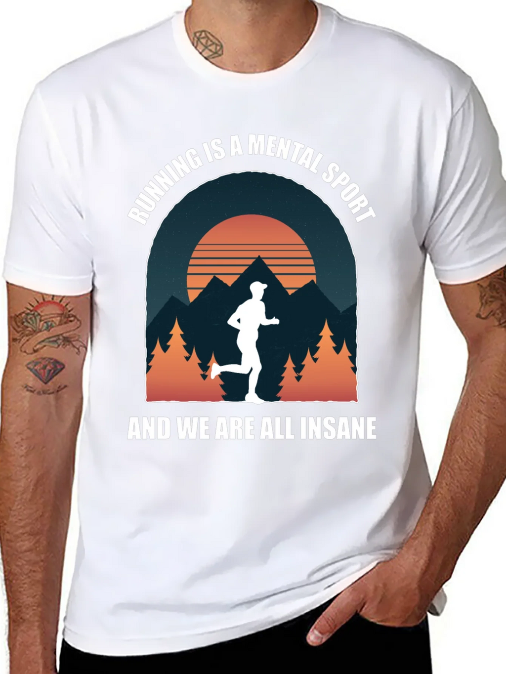 Running is a Mental Sport Graphic T-Shirt product image 7