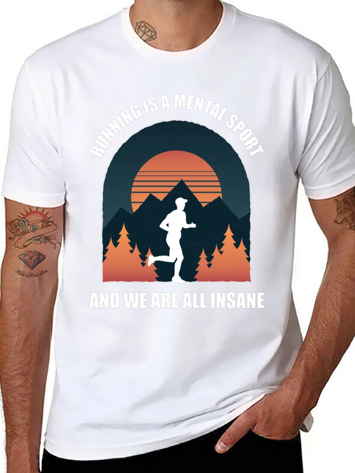 Running is a Mental Sport Graphic T-Shirt product image 7