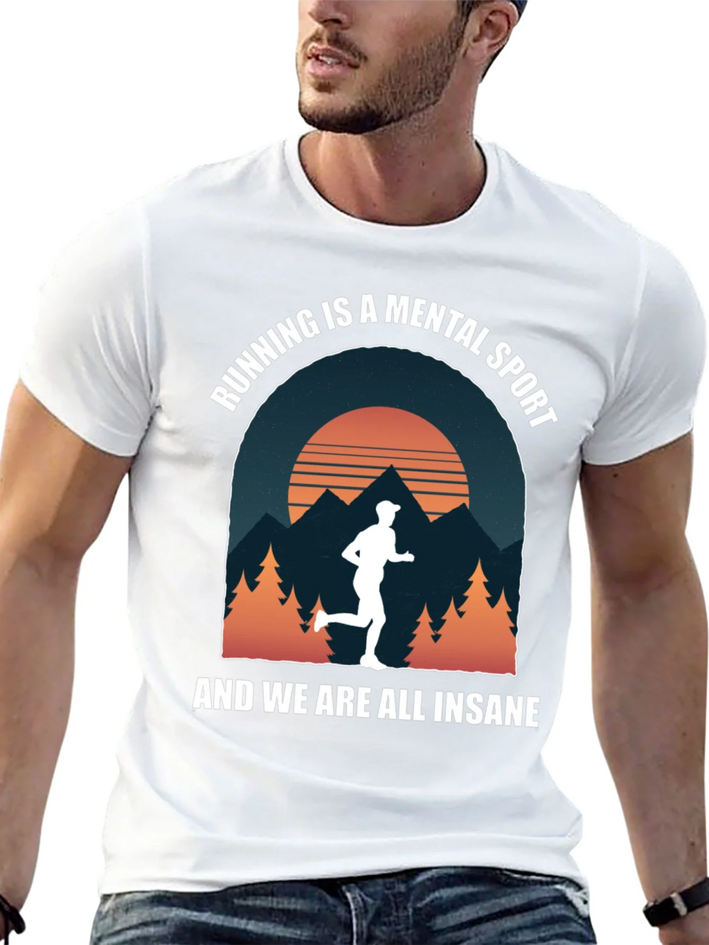 Running is a Mental Sport Graphic T-Shirt product image 12
