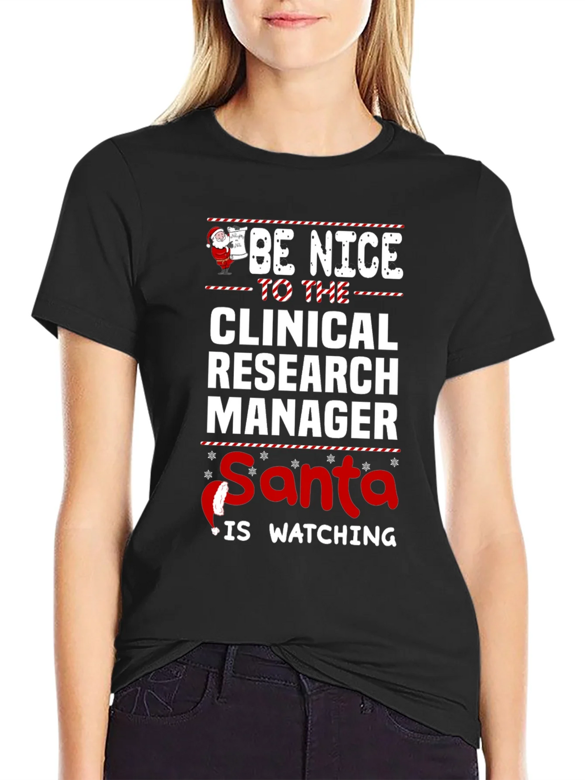 Clinical Research Manager Santa Christmas T-Shirt product image 2