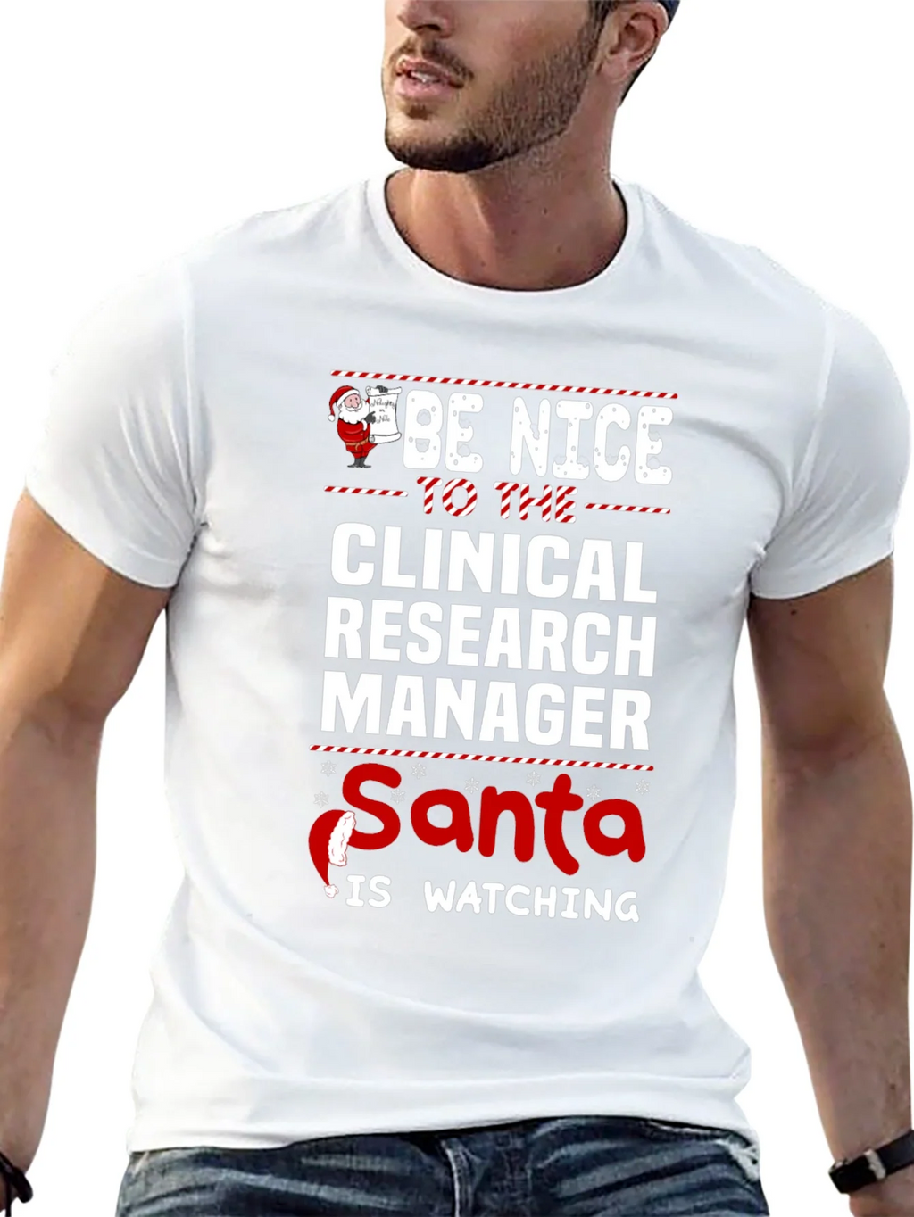 Clinical Research Manager Santa Christmas T-Shirt product image 11