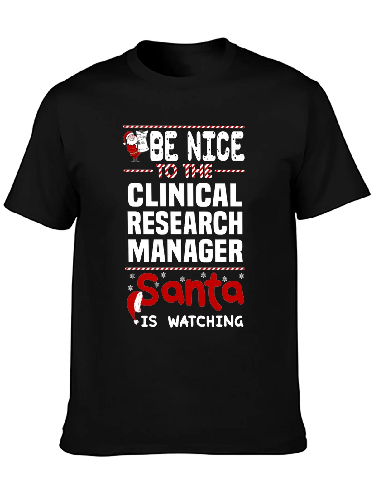 Clinical Research Manager Santa Christmas T-Shirt product image 3