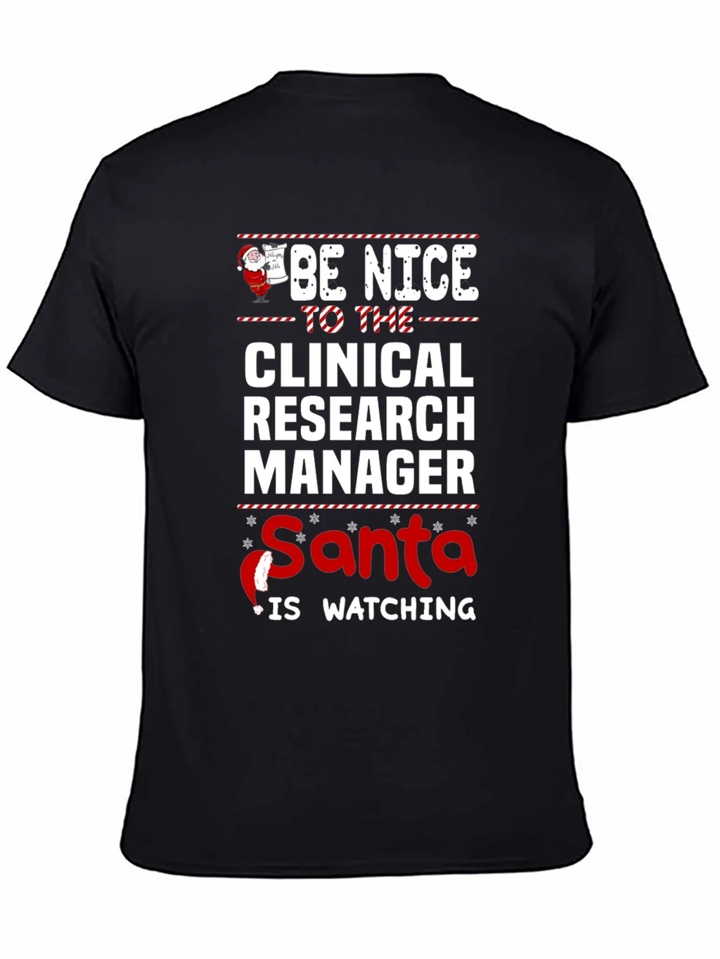 Clinical Research Manager Santa Christmas T-Shirt product image 4